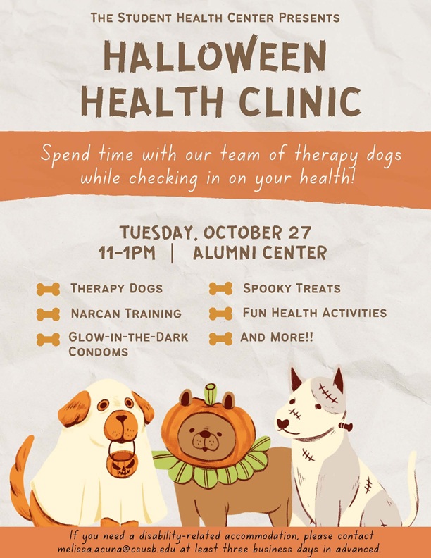 Halloween Health Clinic on 2026-10-27 11:00:00